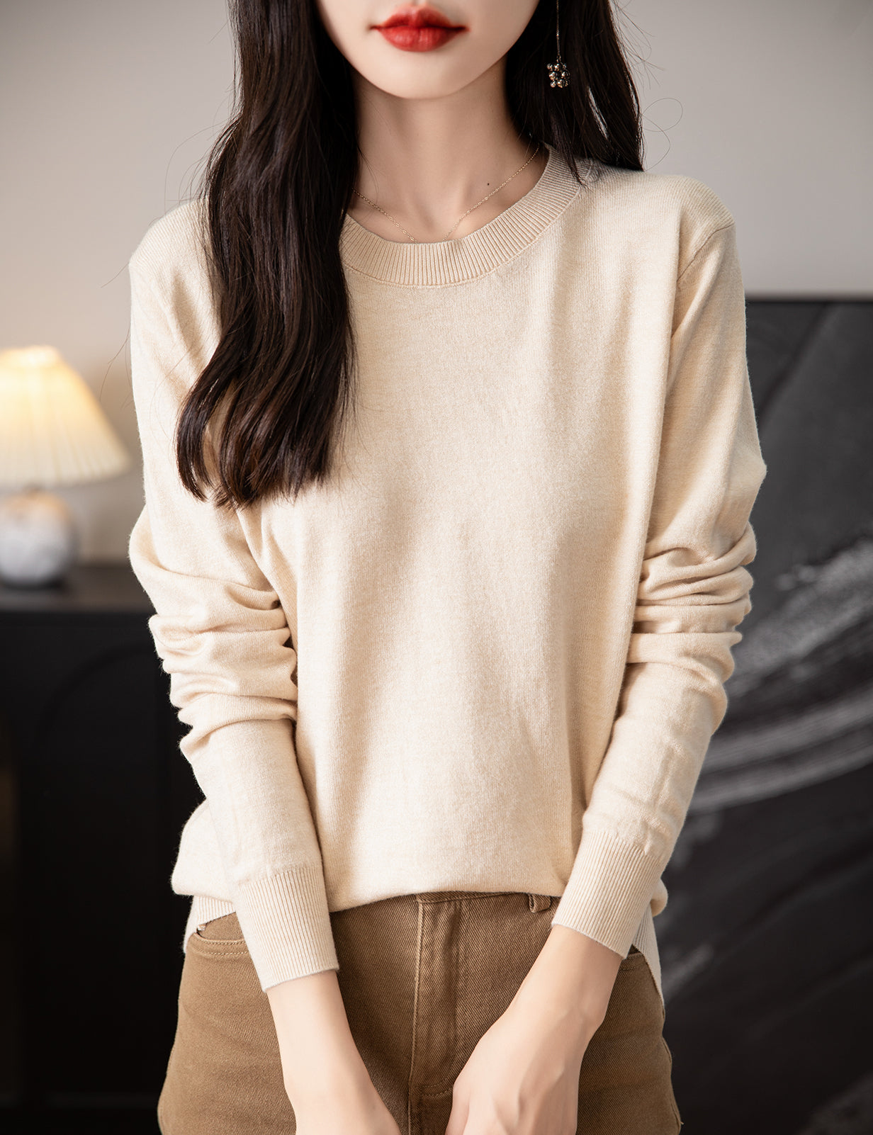 Chantal O Neck Woman Sweater