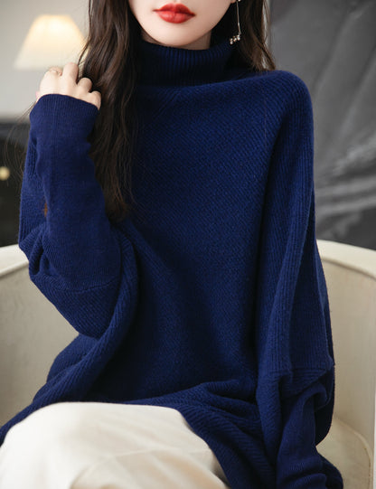 Eliza Woman Turtleneck Oversized Sweater