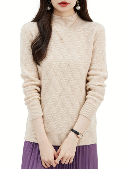 Faith Woman Mock Neck Sweater