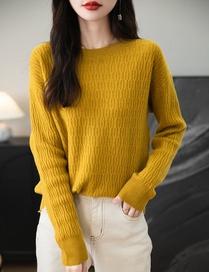 Cheryl Woman Wool Crew Neck Sweater