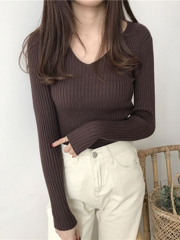 Faith V Neck Woman Sweater