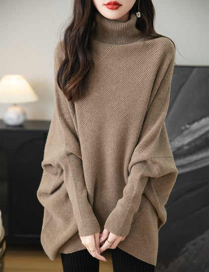 Eliza Woman Turtleneck Oversized Sweater