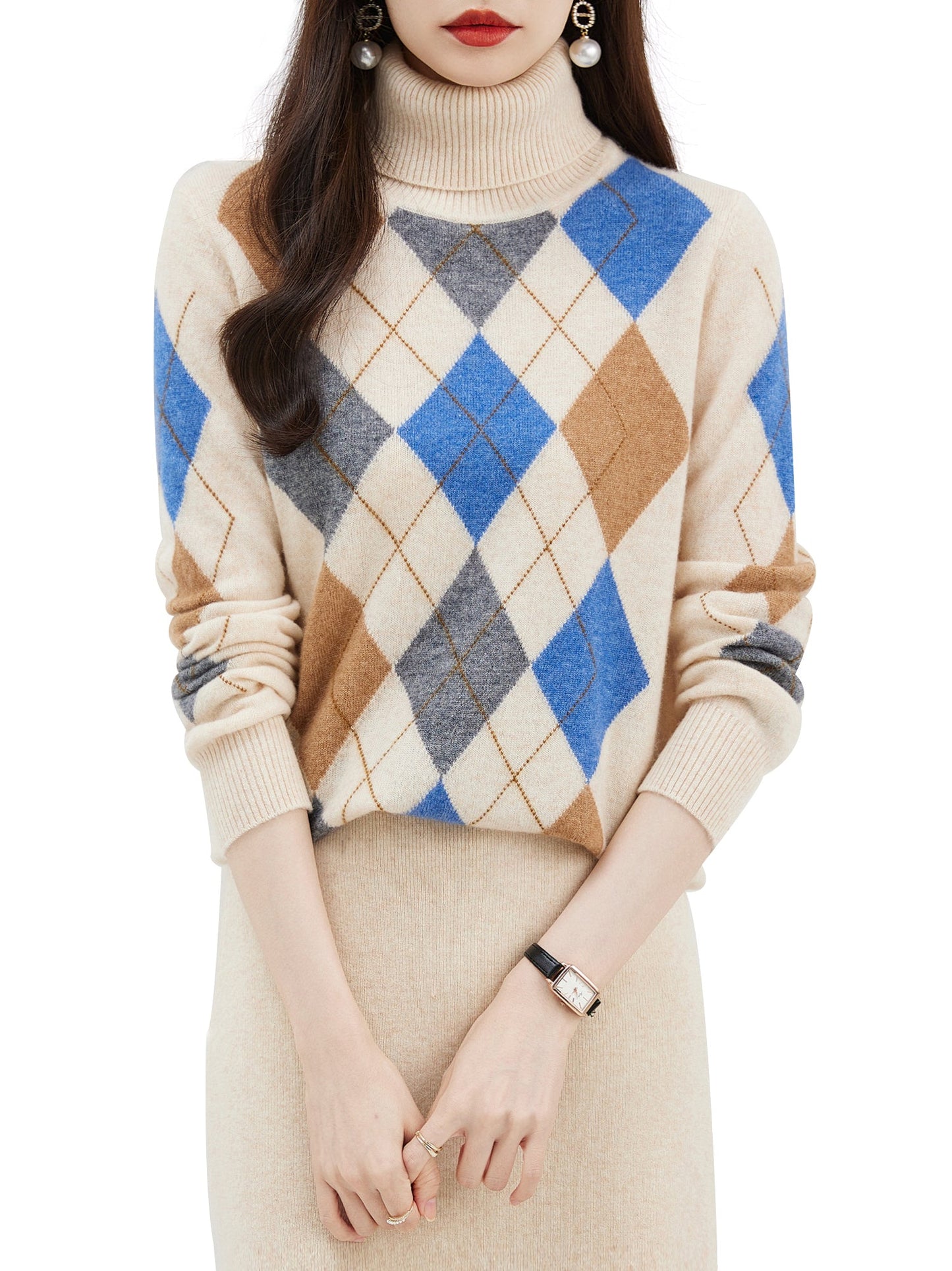 Eva Woman Turtleneck Sweater