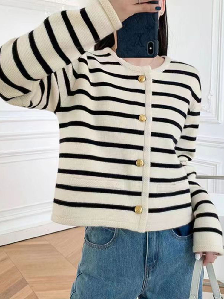 Valerie Striped Women Sweater