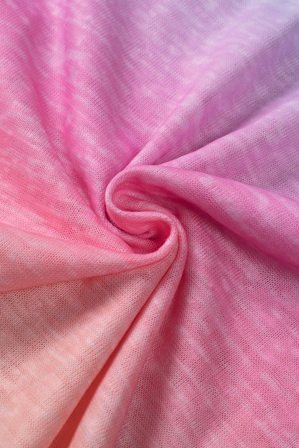 Pink & Blue Tie Dye Front Pocket Sleeveless Tank Top
