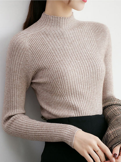 Whitney Women Ribbed Knitted Sweater