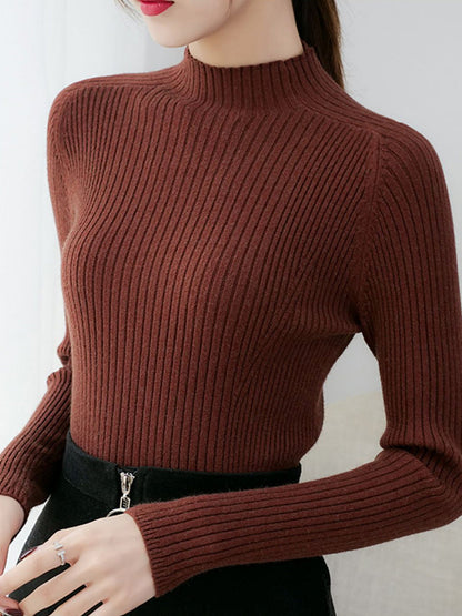 Whitney Women Ribbed Knitted Sweater