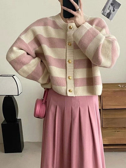 Susan Women Knitted Striped Sweater