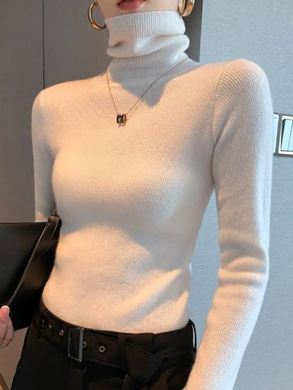 Donna Woman Long Sleeve Turtleneck Sweater