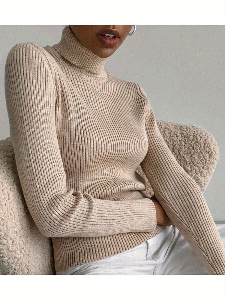 Tanya Woman Turtleneck Knitted Sweater