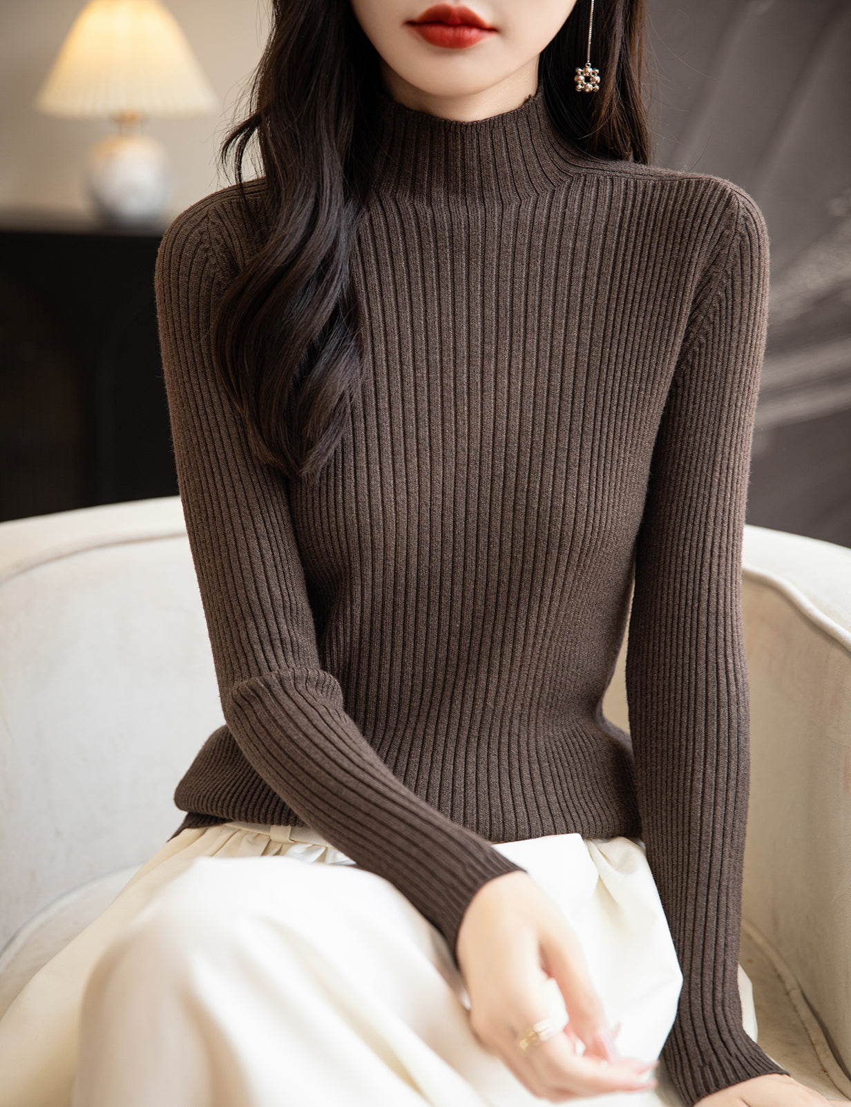 Gloria Turtleneck Woman Sweater