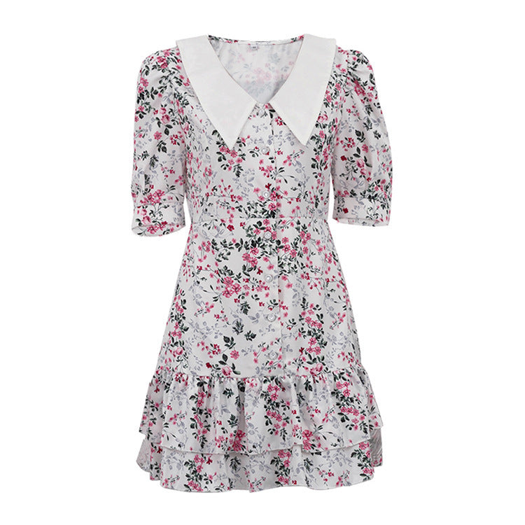 Yvonne Short Sleeve Floral Mini Dress