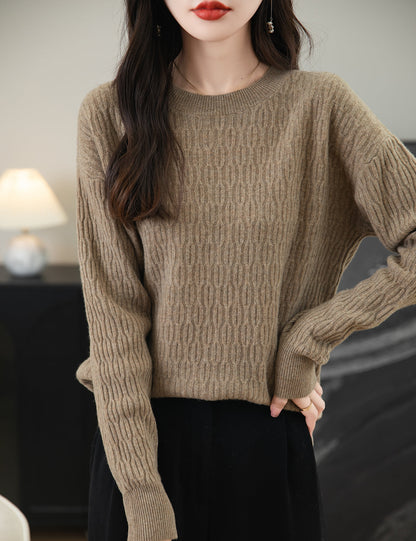 Cheryl Woman Wool Crew Neck Sweater