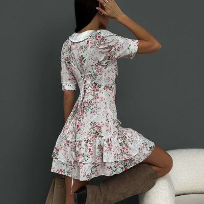 Yvonne Short Sleeve Floral Mini Dress