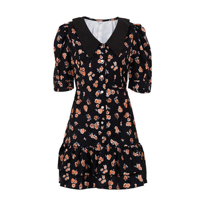 Yvonne Short Sleeve Floral Mini Dress