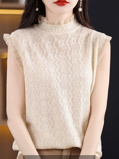 Heather Lace Tank Women Sweater