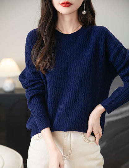 Cheryl Woman Wool Crew Neck Sweater