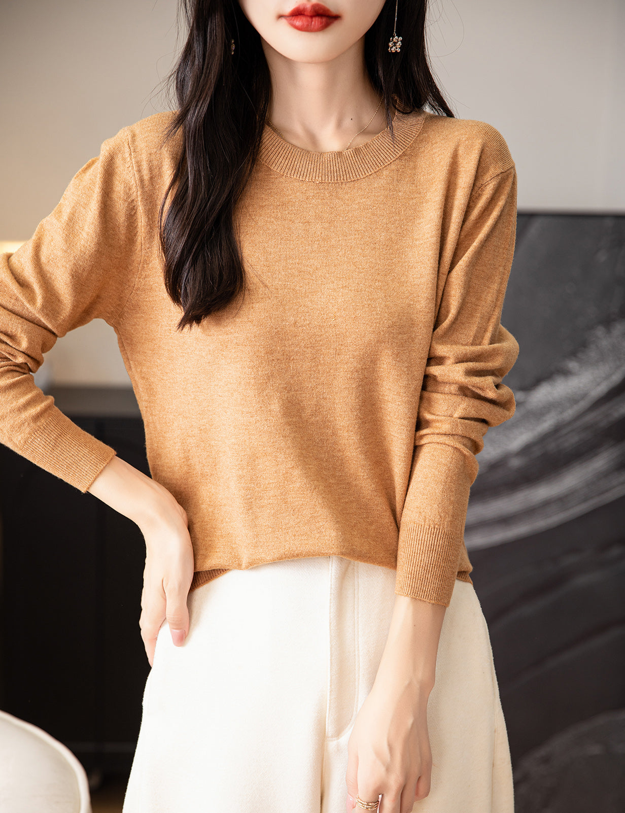 Chantal O Neck Woman Sweater