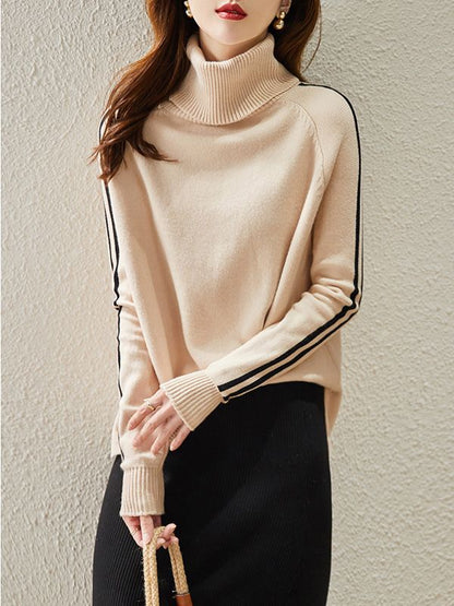 Barbara Ruffles  Long Sleeve Turtleneck Woman Sweater