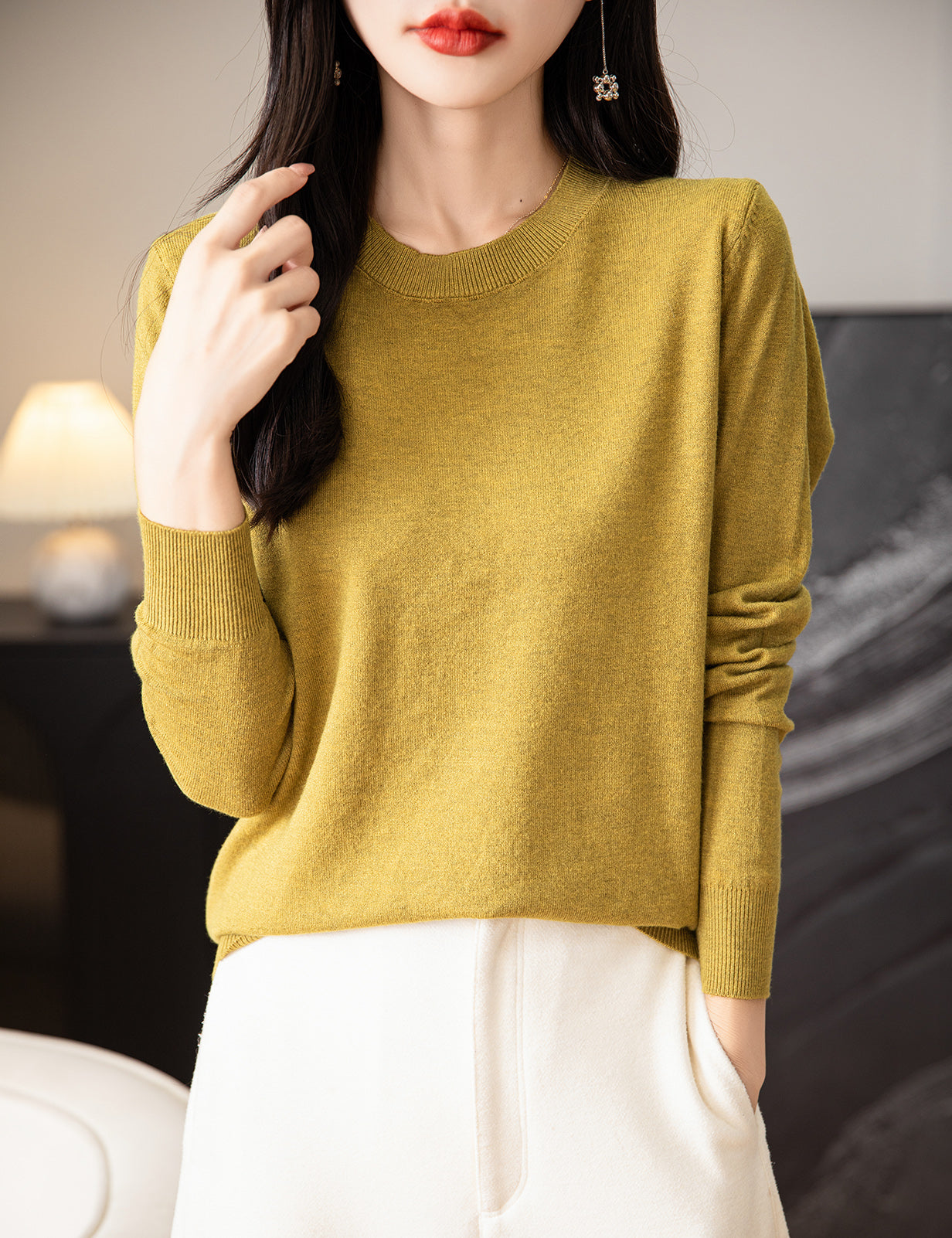 Chantal O Neck Woman Sweater