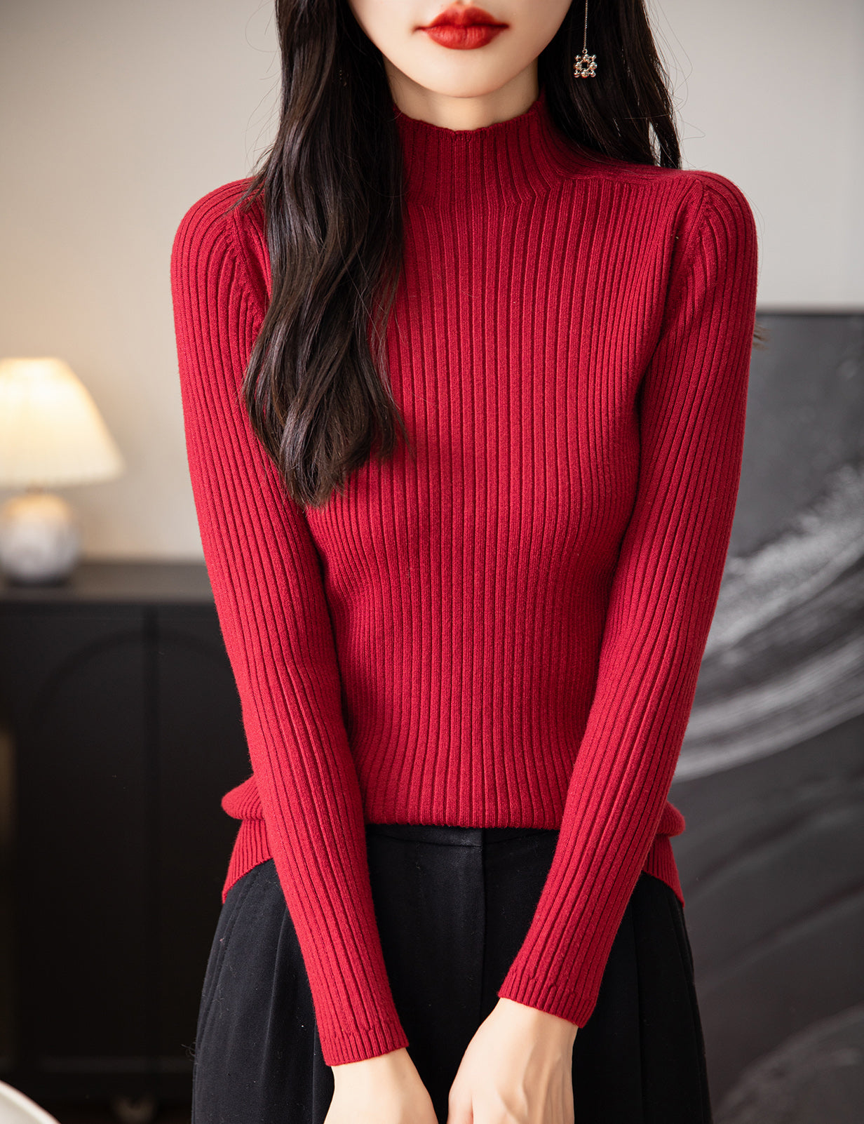 Gloria Turtleneck Woman Sweater