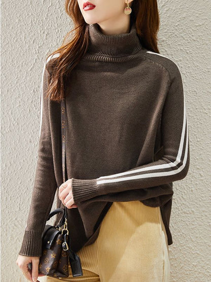 Barbara Ruffles  Long Sleeve Turtleneck Woman Sweater