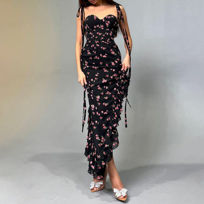 Sylvia Floral Slit Long Dress