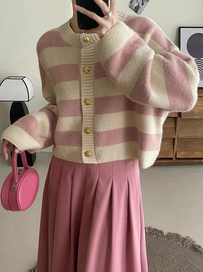 Susan Women Knitted Striped Sweater