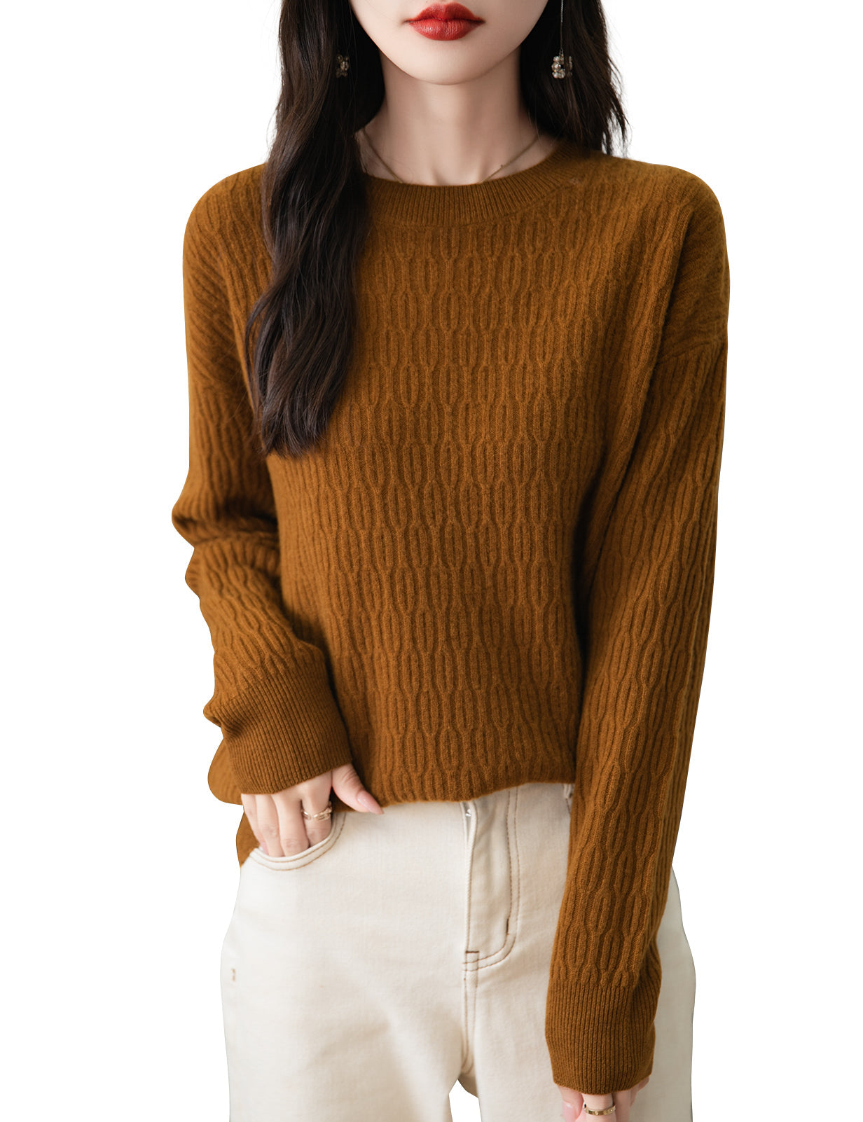 Cheryl Woman Wool Crew Neck Sweater