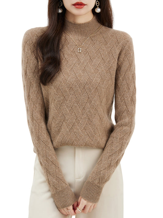 Faith Woman Mock Neck Sweater