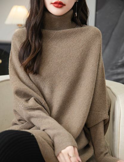 Eliza Woman Turtleneck Oversized Sweater