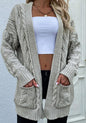 Women's Open Knit Long Sleeve Cardigan