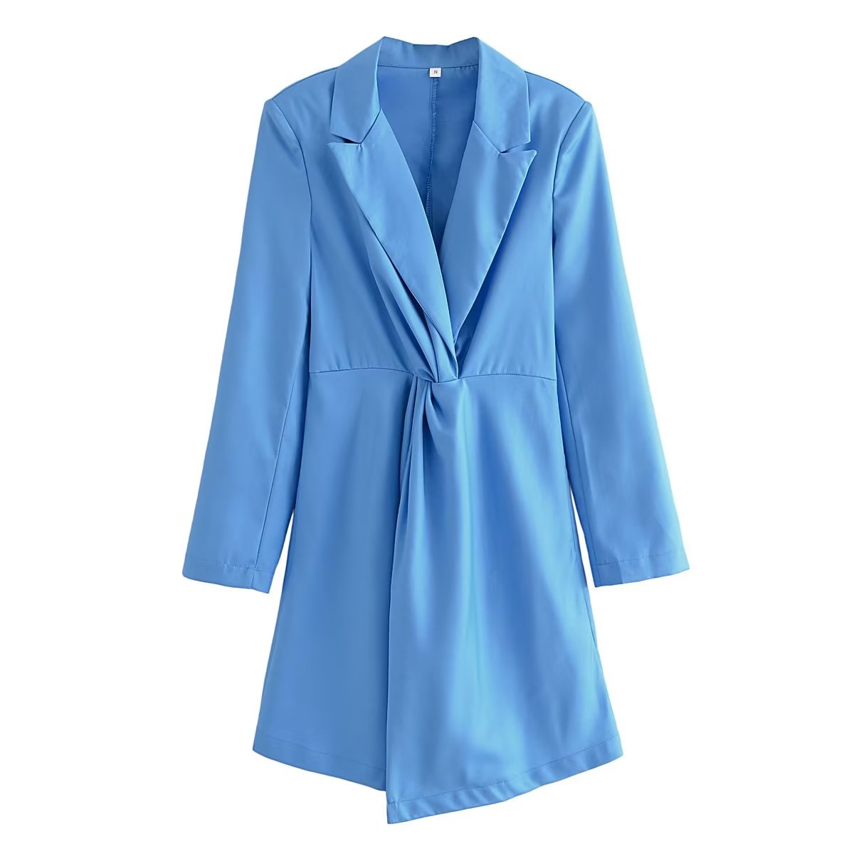 Early Autumn Irregularly Slimming Blazer Collar Long Sleeve Dress