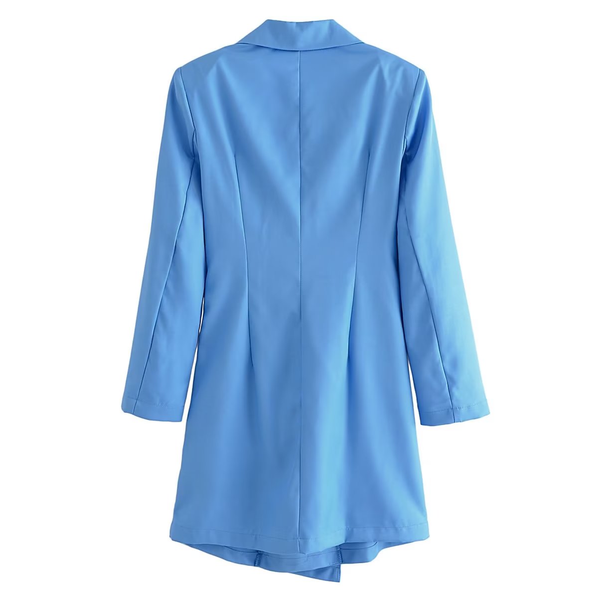 Early Autumn Irregularly Slimming Blazer Collar Long Sleeve Dress