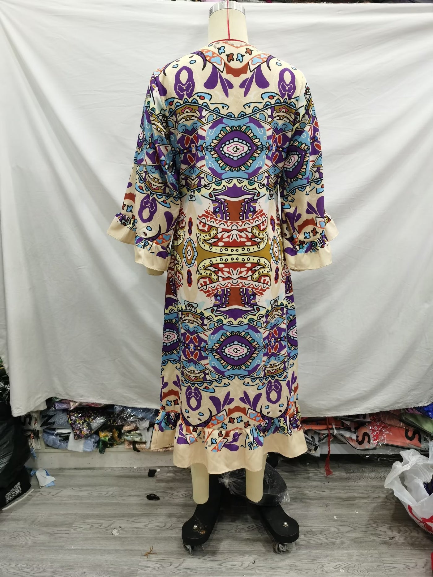 Amoi Women Printed Midi Dress