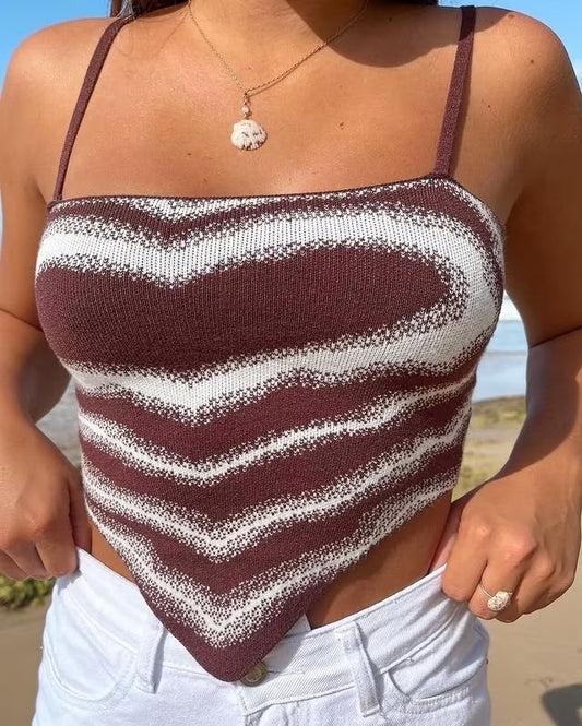 Women Summer Sexy Stripe Slim Camis