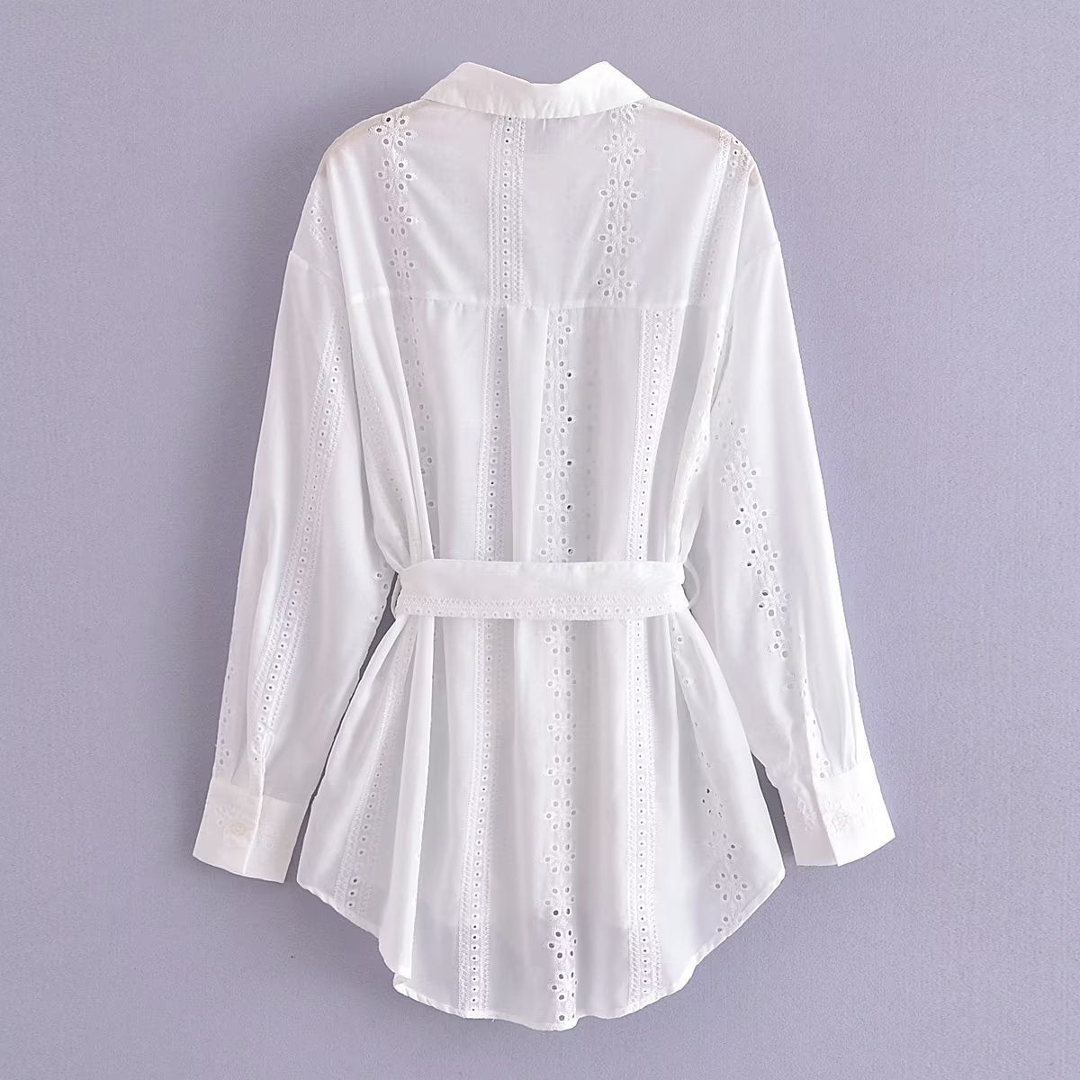 Women Embroidered Elegant Long Sleeved Shirt