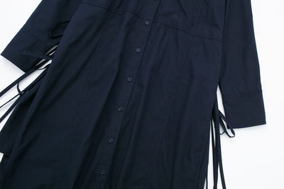Fall Zaura Women Loose Street Black Shirt Dress