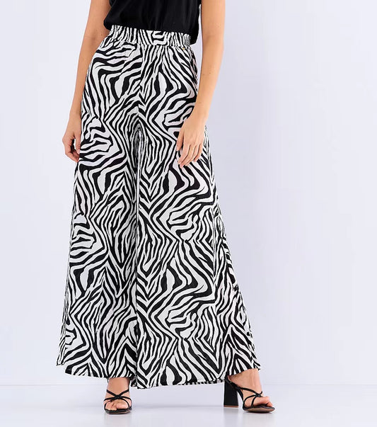 Spring Summer Elastic High Waist Casual Wide Leg Trousers Loose Swing Pants Women Clothing