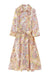 Summer Wind Women Long Sleeve Printed Wide Swing Dress