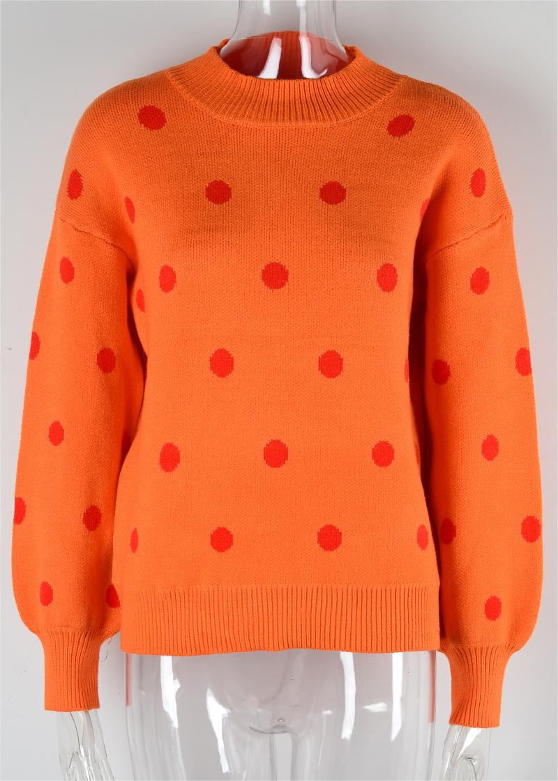 Autumn Winter Popular Sweater Sweater Dot Pullover Sweater