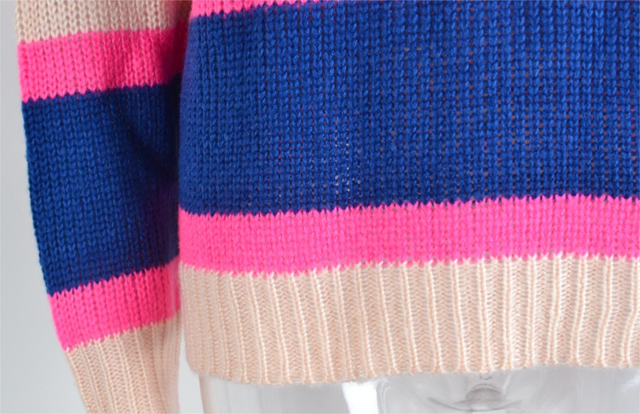 Autumn Winter Sweater Stitching Wide Striped Pullover Base Knitwear Sweater