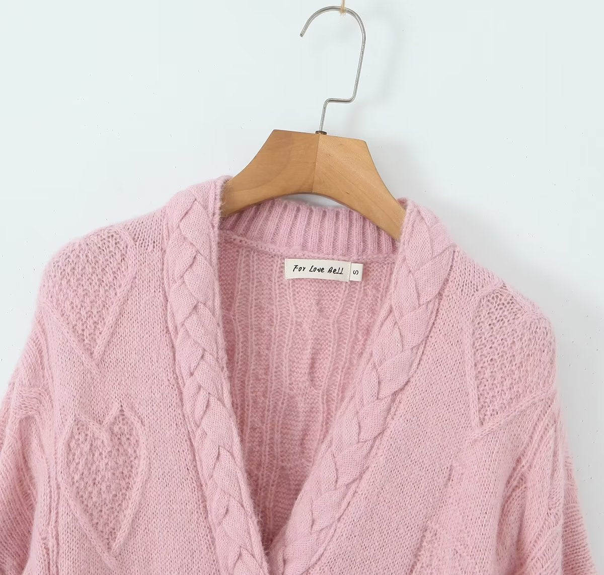 Women Clothing Women HandWoven Rhinestone Ornament Long Sweater Coat