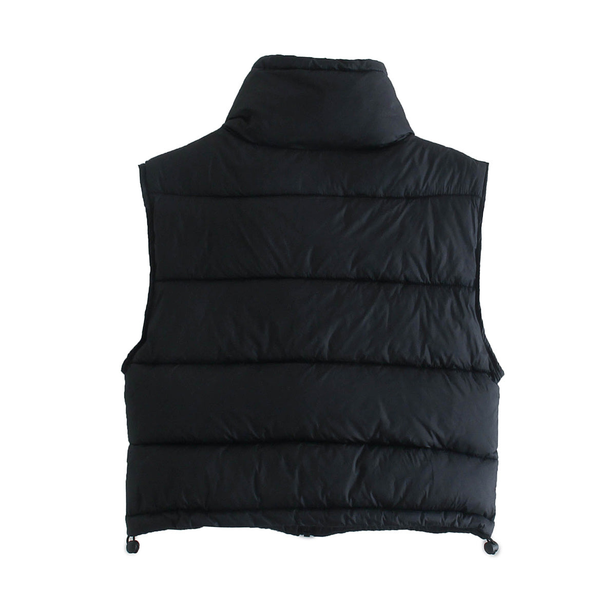 Autumn Winter Women Clothing Two Color Contrast Color Cotton Padded Jacket Vest Stand Collar Short Vest Top