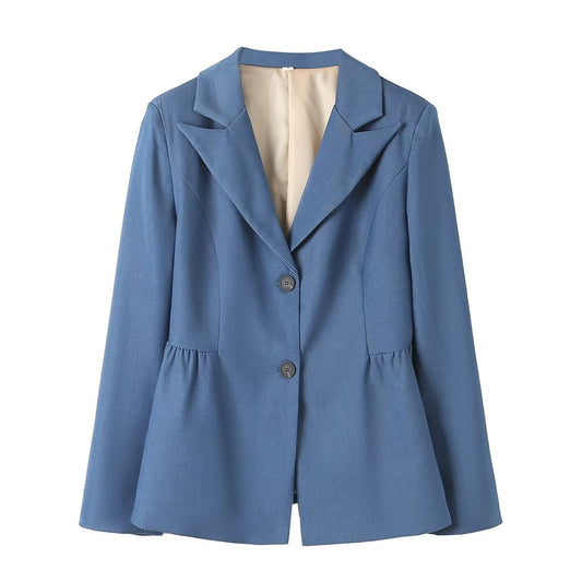 Autumn Winter Personalized Blazer Blue Blazer