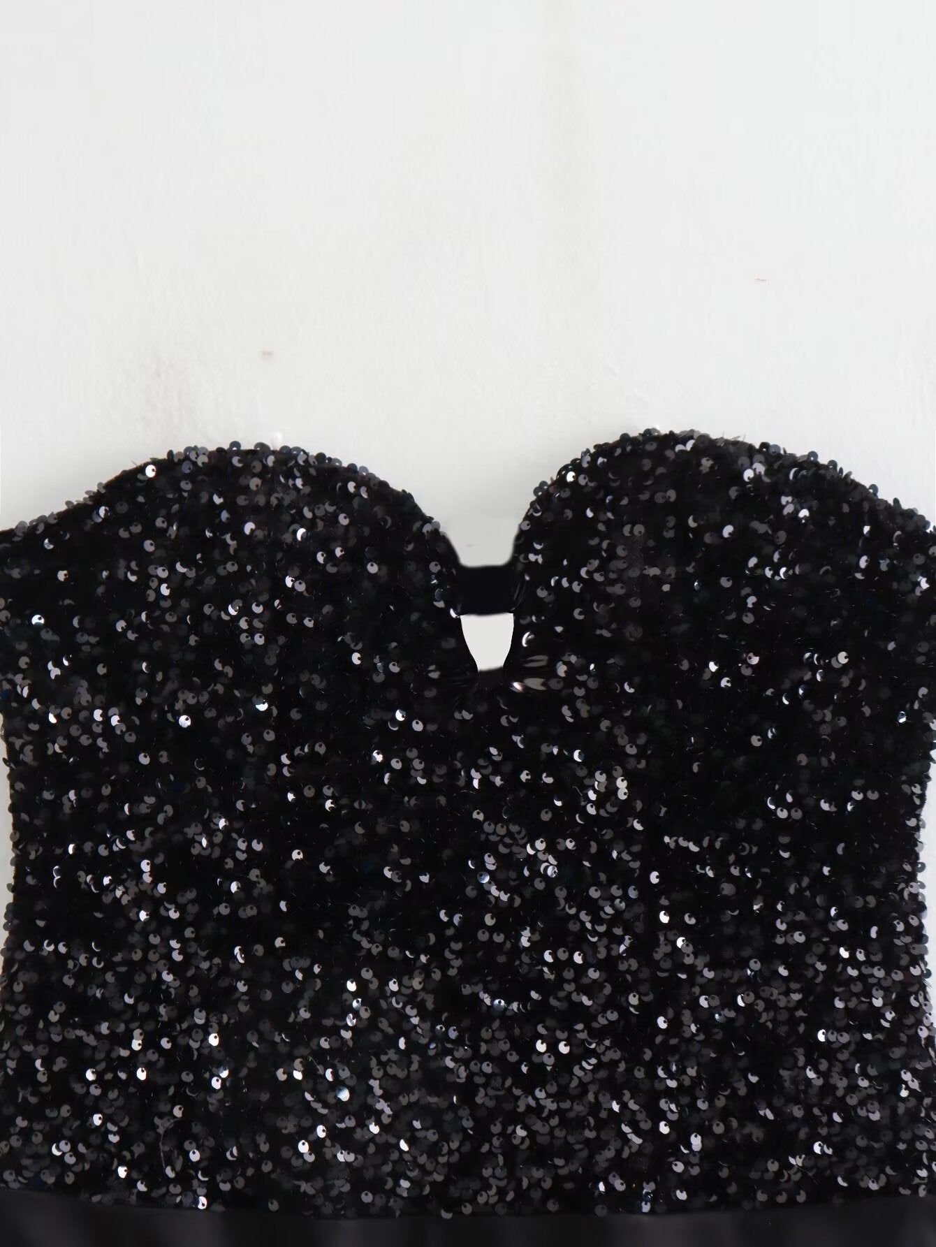 Autumn Winter Street Tube Top Sequined Jumpsuit