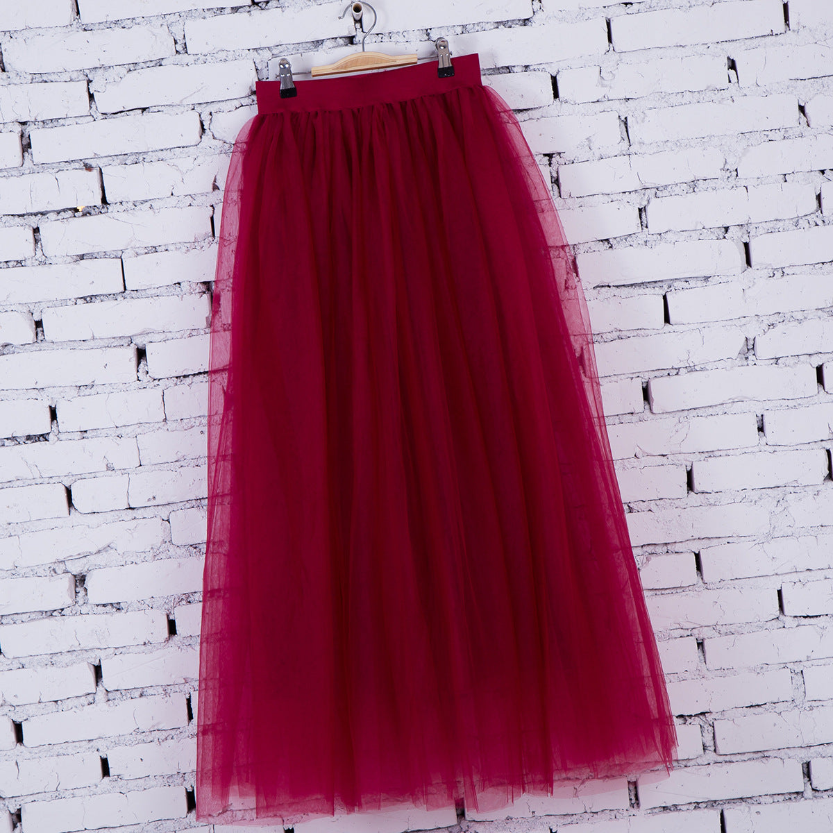 Women Mesh Bubble Skirt Tulle Skirt Floor Length Dress