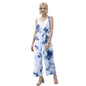 Summer Tie Dye Jumpsuit Casual Waist Tight Jumpsuit Women