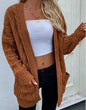 Women's Open Knit Long Sleeve Cardigan