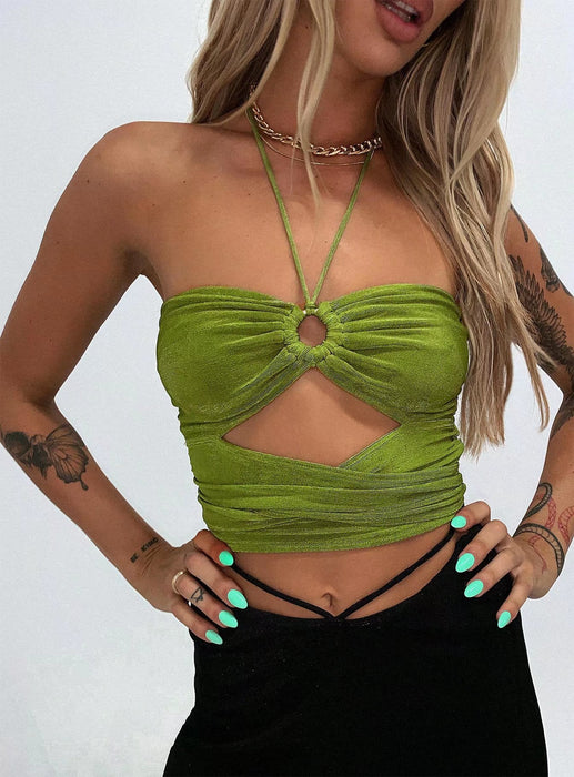 Summer New Women Clothing Halter Tube Top Top Fashion Suspenders Vest Sexy sexy